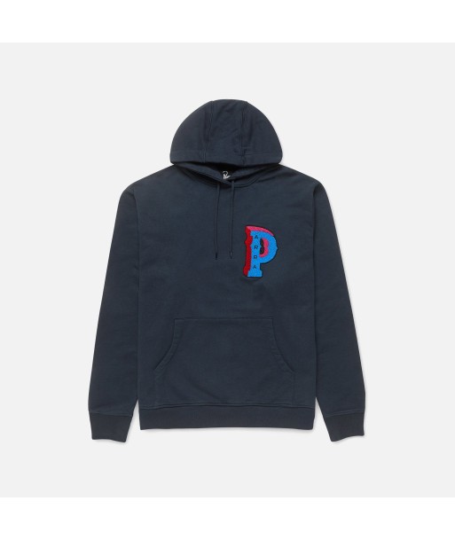 by Parra Dropped Out Hooded Sweatshirt - Navy Fin de série