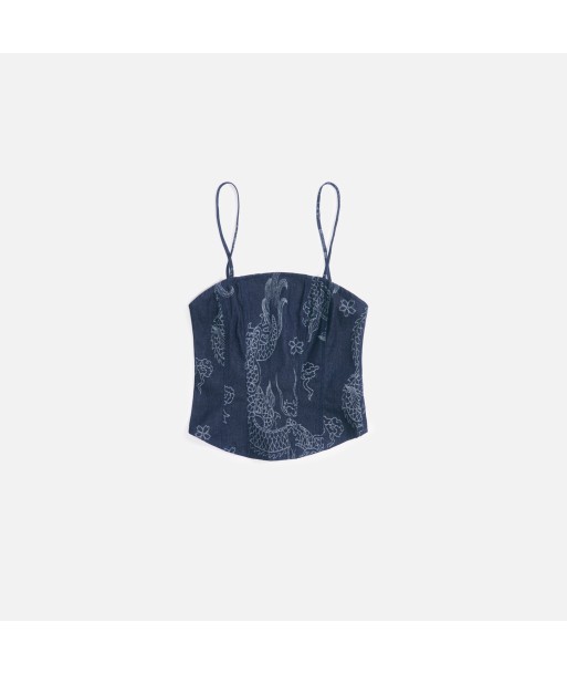 Kim Shui Dragon Bustier - Denim vente chaude votre 