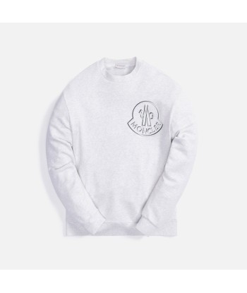 Moncler Maglia Girocollo Crewneck - Heather Grey 2 - 3 jours ouvrés.