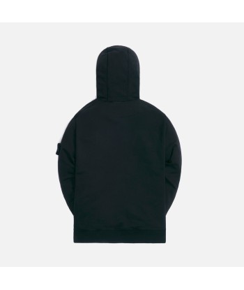 Stone Island Cotton Fleece Garment Dyed Hooded Sweatshirt - Black Comparez et commandez 