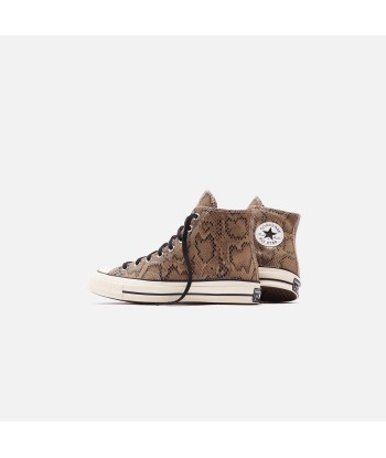 Converse Chuck 70 Archive Reptile Suede High - Brown / Egret / Black brillant des détails fins