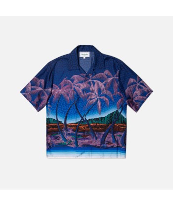 Casablanca Nuit A Maui Printed Shirt - Blue rembourrage situé sous