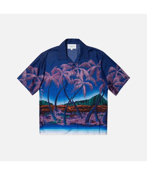 Casablanca Nuit A Maui Printed Shirt - Blue rembourrage situé sous