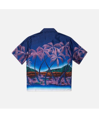 Casablanca Nuit A Maui Printed Shirt - Blue rembourrage situé sous