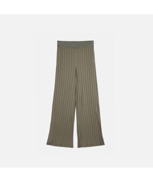 Jonathan Simkhai Celia Compact Rib Wide Leg Pant - Eucalyptus pour bénéficier 