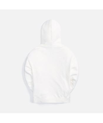 Palm Angels Hue Gothic Logo Hoodie - Brilliant White pas cher