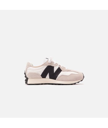 New Balance Grade School 327 - Silver Birch / Black Suede de pas cher