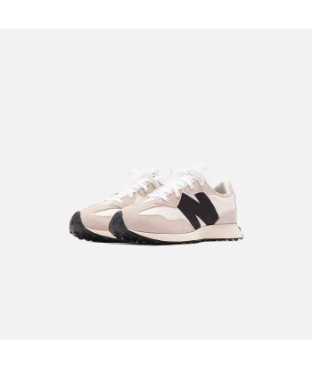 New Balance Grade School 327 - Silver Birch / Black Suede de pas cher