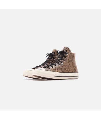 Converse Chuck 70 Archive Reptile Suede High - Brown / Egret / Black brillant des détails fins