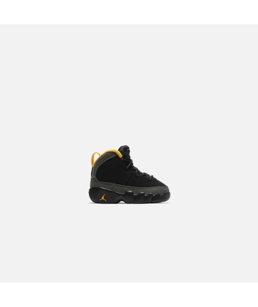 Nike TD Air Jordan 9 Retro - Black / University Gold / Dark Charcoal paiement sécurisé