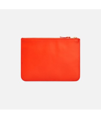 Comme des Garçons Play Ruby Eyes Top Zip Large Wallet - Orange Dans la société mordern