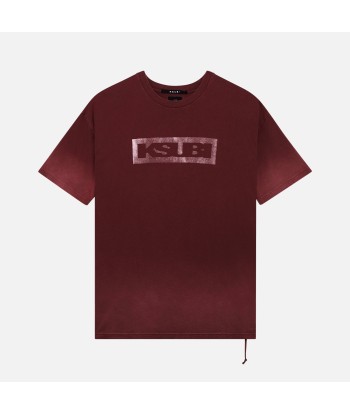 Ksubi Box Logo Biggie Tee - Cabernet hantent personnes