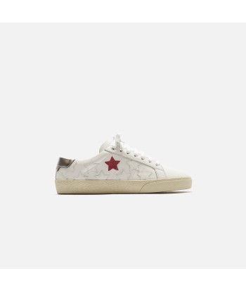 Saint Laurent WMNS Court Classic SL/06 - White / Pink Stars Venez acheter