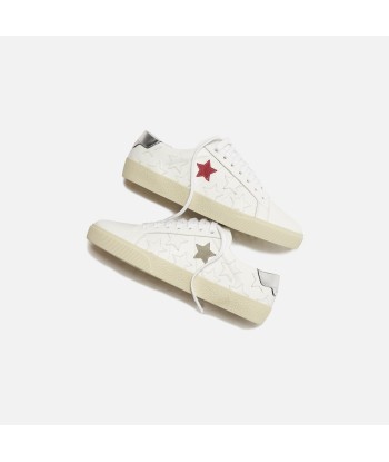 Saint Laurent WMNS Court Classic SL/06 - White / Pink Stars Venez acheter