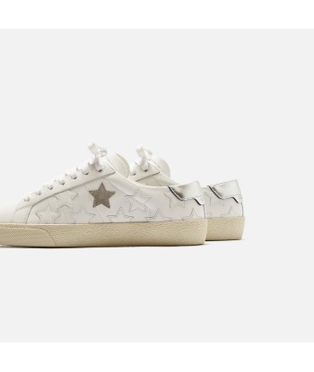 Saint Laurent WMNS Court Classic SL/06 - White / Pink Stars Venez acheter