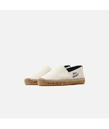 Saint Laurent WMNS Espadrille Embroidery - Ecru / Noir acheter