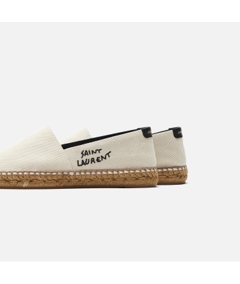 Saint Laurent WMNS Espadrille Embroidery - Ecru / Noir acheter