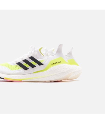 adidas Ultraboost 21 - Footwear White / Core Black / Solar Yellow Le MVP de beaucoup