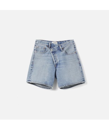 Agolde Criss Cross Short - Momentum Blue le des métaux précieux