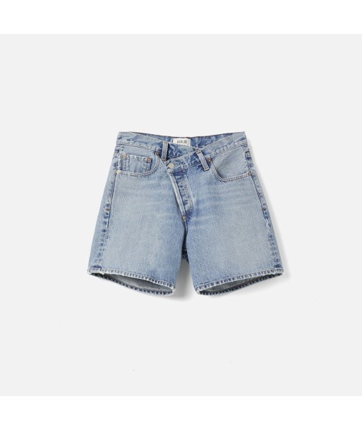 Agolde Criss Cross Short - Momentum Blue le des métaux précieux