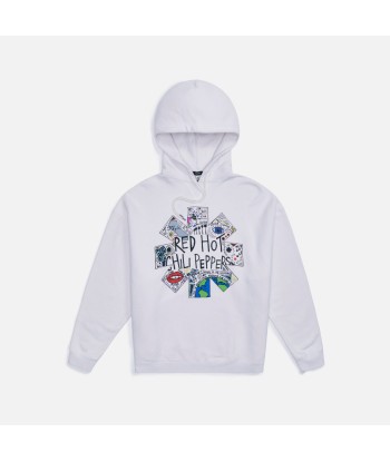 R13 RHCP Doodle Oversized Hoodie - Dirty White livraison gratuite