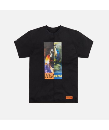 Heron Preston OS Split Herons Tee - Black paiement sécurisé