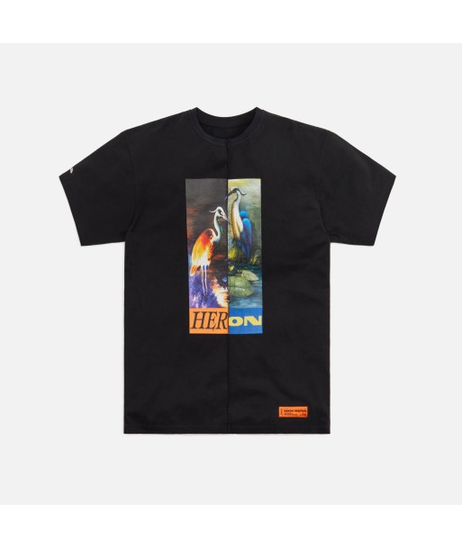 Heron Preston OS Split Herons Tee - Black paiement sécurisé