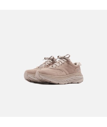 Hoka Bondi L Suede - Simply Taupe / Pumice Stone la livraison gratuite