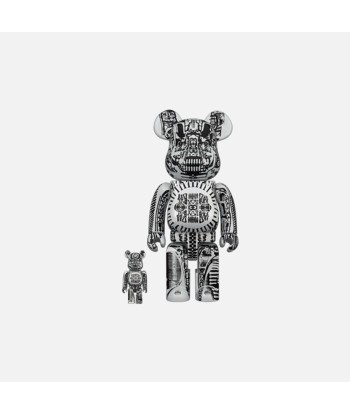 BearBrick H.R. Giger White Chrome 400% + 100% meilleur choix