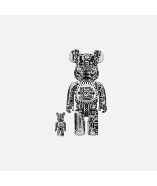 BearBrick H.R. Giger White Chrome 400% + 100% meilleur choix