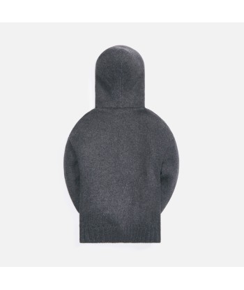 Fear of God Knit Hoodie - Dark Heather Grey sur le site 