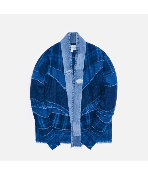 Greg Lauren Mixed Indigo GL1 Studio - Blue le des métaux précieux