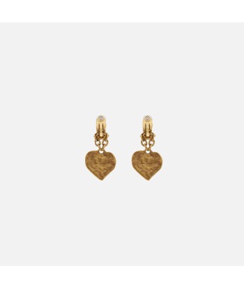 Saint Laurent Love Heart Earrings - Vintage Gold la chaussure