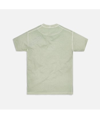 Stone Island Cotton Jersey Garment Dyed Fissato Tee - Light Green pas cher 