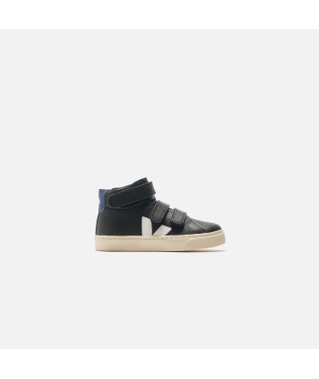 Veja Small Esplar Mid Fur - Black / White / Cobalt en stock