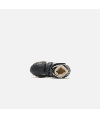 Veja Small Esplar Mid Fur - Black / White / Cobalt en stock