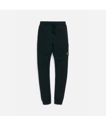 Stone Island Cotton Fleece Garment Dyed Cargo Pants - Black ou a consommer sur place