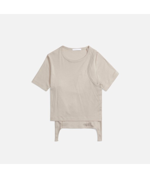 Helmut Lang Rib Layer Tee - Cement l'achat 