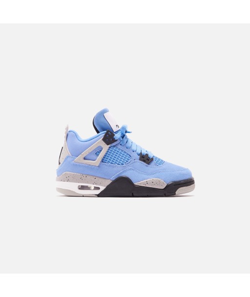 Nike Grade School Air Jordan 4 Retro - University Blue / Black / Tech Grey est présent 