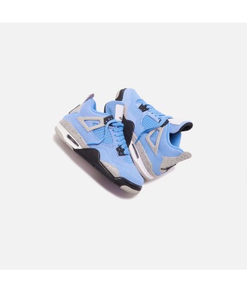 Nike Grade School Air Jordan 4 Retro - University Blue / Black / Tech Grey est présent 