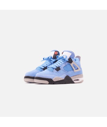 Nike Grade School Air Jordan 4 Retro - University Blue / Black / Tech Grey est présent 