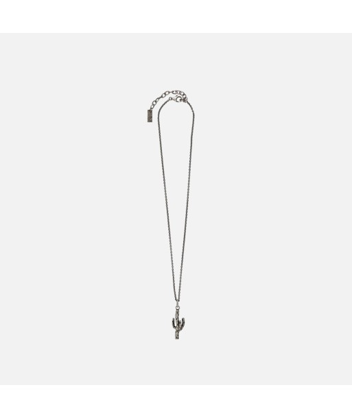 Saint Laurent Cactus Necklace - Silver la chaussure