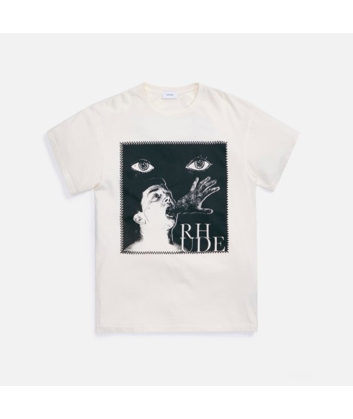 Rhude Post Stamp Tee - White Les magasins à Paris et en Île-de-France