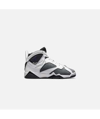 Nike Grade School Air Jordan 7 - Retro White / Varsity Purple / Flint Grey / Black Faites des économies