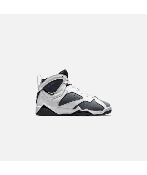 Nike Grade School Air Jordan 7 - Retro White / Varsity Purple / Flint Grey / Black Faites des économies