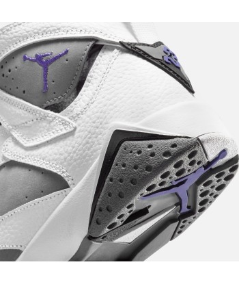 Nike Grade School Air Jordan 7 - Retro White / Varsity Purple / Flint Grey / Black Faites des économies