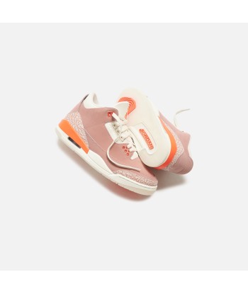 Nike WMNS Air Jordan 3 Retro - Sail / Crimson / Rust Pink / White Livraison rapide