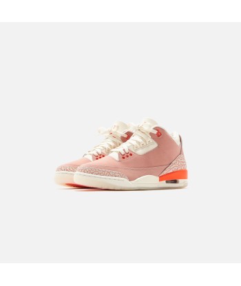 Nike WMNS Air Jordan 3 Retro - Sail / Crimson / Rust Pink / White Livraison rapide