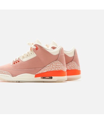 Nike WMNS Air Jordan 3 Retro - Sail / Crimson / Rust Pink / White Livraison rapide