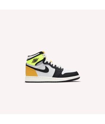 Nike GS Air Jordan 1 Retro High OG - White / Black / Volt Faites des économies